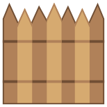 Barriera difensiva Legno icon