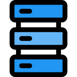 Modern high storage of a delicate server for enterprises icon