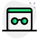 Incognito tab for secure and private web browsing icon