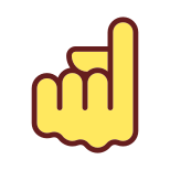 Index Finger Pointing Up icon