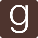 G logotype for goodreads web portal for freely catalogs icon