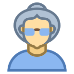 Person Old Female Skin Type 3 icon