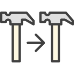 Clone hammer icon