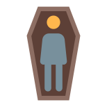 homme mort dans un cercueil icon