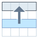 Move Selection To Top Row icon