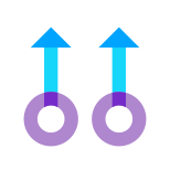 2 本指で上にスワイプ icon