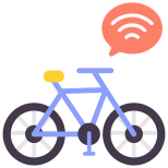 externe-Smart-Bicycle-finance-flat-design-circle icon