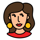 mujer guapa icon