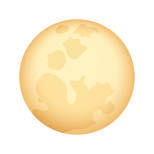 emoji de luna llena icon