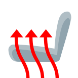 Chauffage de siège icon