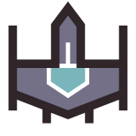 Vaisseau spatial de combat icon