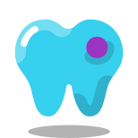 Caries dental icon