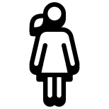 Donna in piedi icon