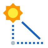 elevação do sol icon