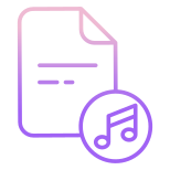 external-music-file-music-icongeek26-outline-gradient-icongeek26-5 icon