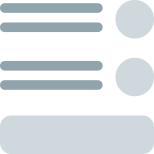 Representation of analytical in depth research information icon