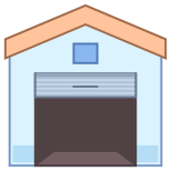 Garage ouvert icon