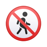 no-pedoni-emoji icon