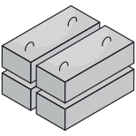 Cement block icon