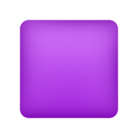 紫色方形表情符号 icon