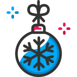 christmas balls icon