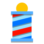 이발소의 간판 기둥 icon