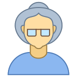 Person Old Female Skin Type 3 icon