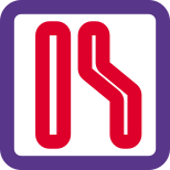 Lane merge logotype for the road traffic sign icon