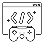 외부 개발 계획 게임 개발 flaticons 선형 플랫 아이콘 icon