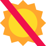 直射日光禁止 icon