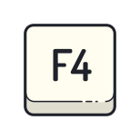 F4 键 icon