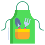 Gardening Apron With Tools icon