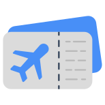 внешние-авиабилеты-путешествия и отели-векторылаборатория-плоские-векторы icon