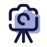 Camera on Tripod icon