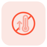 Corona guideline to check temperature of customer icon