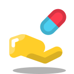 Hand With a Pill icon