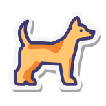 Hundehaar-kurz icon