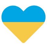 corazon-azul-amarillo icon