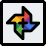 Pinwheel of google photos application service logotype icon