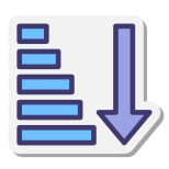 Ascending Sorting icon