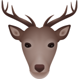 Hirsch-Emoji icon