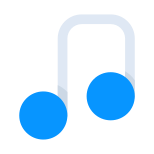외부 음악-사용자-인터페이스-앙가라-플랫-앙가라-푸트라 icon