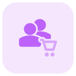 Bulk group buying option on a e-Commerce website portal icon