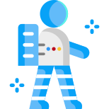 astronaut walking icon