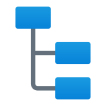 Stacked Organizational Chart icon