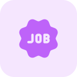 Job guarantee sticker isolated on a white background icon