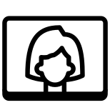 ウェブカメラの女性 icon