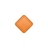 kleines-orangefarbenes-Diamant-Emoji icon