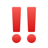 emoji con doppio punto esclamativo icon
