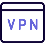 Virtual private network for secure web browsing experience icon